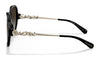 Coach L1164 HC8303B Sunglasses | Size 57 / Solid Black №50028G / Grey Gradient (3N 13.2%)