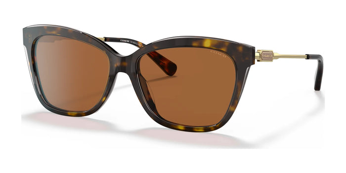 Coach L1168 HC8305 Sunglasses | Size 57 / Dark Tortoise / Brown (3N 15.3%) №512073