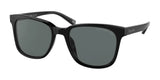 Coach C2095 HC8313U Sunglasses Black / Dark Grey (Polarized)