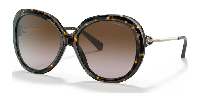 Coach C3484 HC8314F Sunglasses | Size 59 / Dark Tortoise №512013 / Brown Gradient (3N 10.7%)