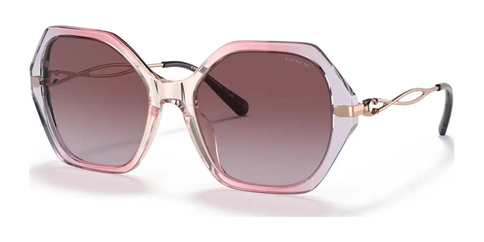 Coach C3445 HC8315 Sunglasses | Size 57 / Gradient Transparent Violet / Purple Gradient (2N 23.0%) №56418H