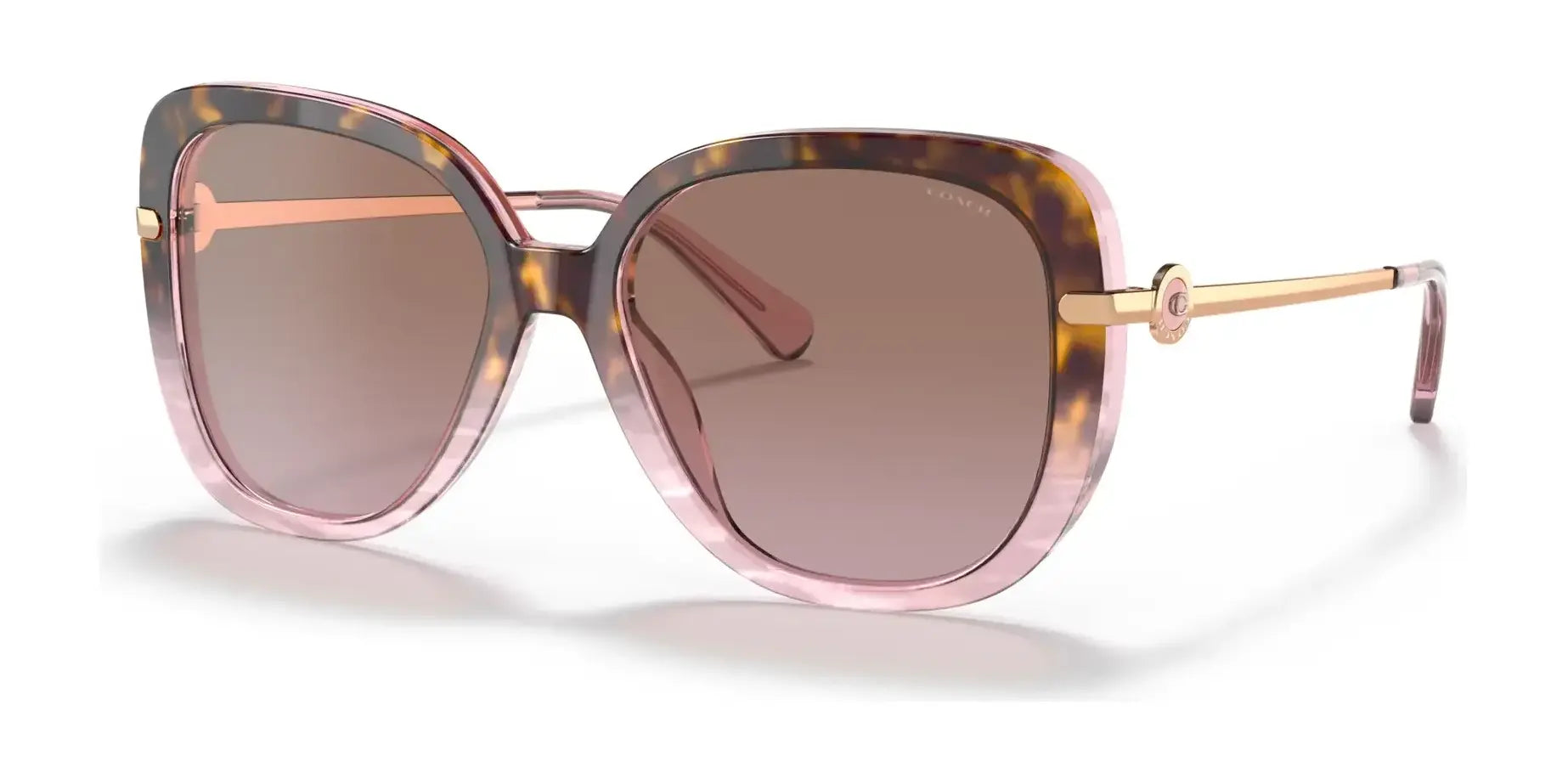 Coach C6180 HC8320 Sunglasses Rose Tortoise Gradient / Pink Gradient