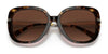 Coach C6141 HC8320F Sunglasses | Size 55 / Dark Tortoise №5120T5 / Dark Brown Gradient  (Polarized) (3P 11.3%)