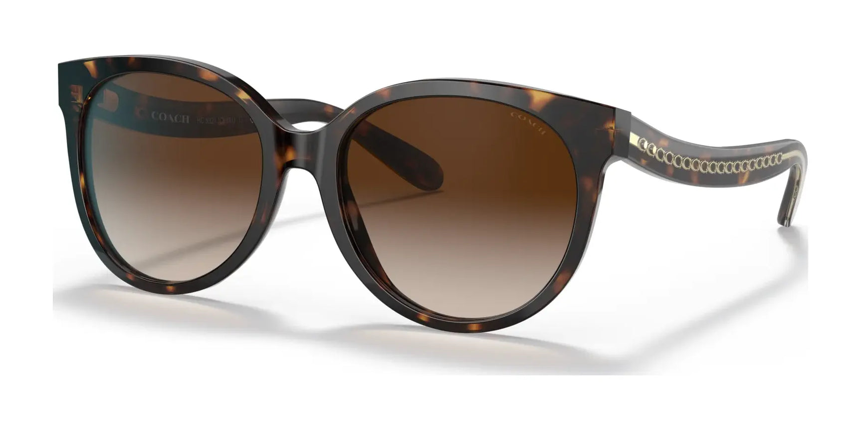 Coach C6181 HC8321 Sunglasses Dark Tortoise / Brown Gradient