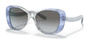 Coach C6183 HC8322 Sunglasses | Size 54 / Transparent Blue Ombre / Blue Gradient (2N 33%) №56553C