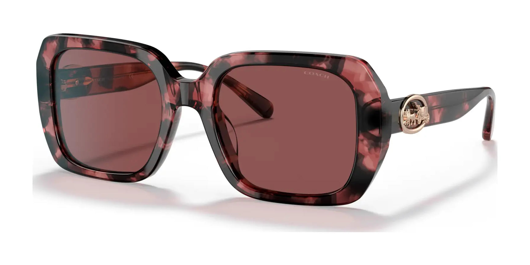 Coach C6188 HC8329U Sunglasses Milky Wine Tortoise / Burgundy Solid