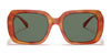 Coach C6188 HC8329U Sunglasses | Size 53 / Amber Tortoise/Coach Print / Dark Green Solid (3N 14.0%) №56603H