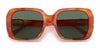 Coach C6188 HC8329U Sunglasses | Size 53 / Amber Tortoise/Coach Print / Dark Green Solid (3N 14.0%) №56603H