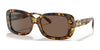 Coach C6186 HC8330 Sunglasses | Size 54 / Dark Tortoise/Coach Print / Dark Brown Solid (3N 9%) №565973