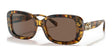 Coach C6186 HC8330 Sunglasses Dark Tortoise / Coach Print / Dark Brown Solid
