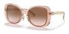 Coach C7995 HC8333 Sunglasses | Size 53 / Transparent Blush / Brown Pink Gradient (2N 26.4%) №568013