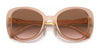 Coach C7995 HC8333 Sunglasses | Size 53 / Transparent Blush / Brown Pink Gradient (2N 26.4%) №568013