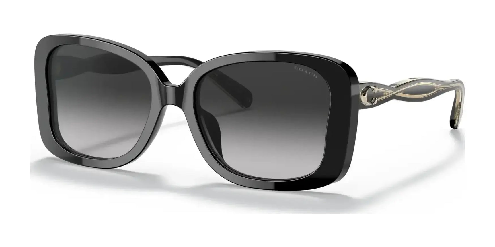 Coach C7994 HC8334U Sunglasses Black / Grey Gradient