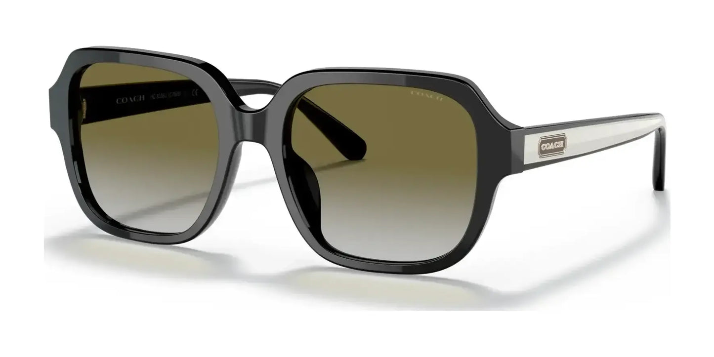 Coach C7989 HC8335U Sunglasses Black / Olive Gradient