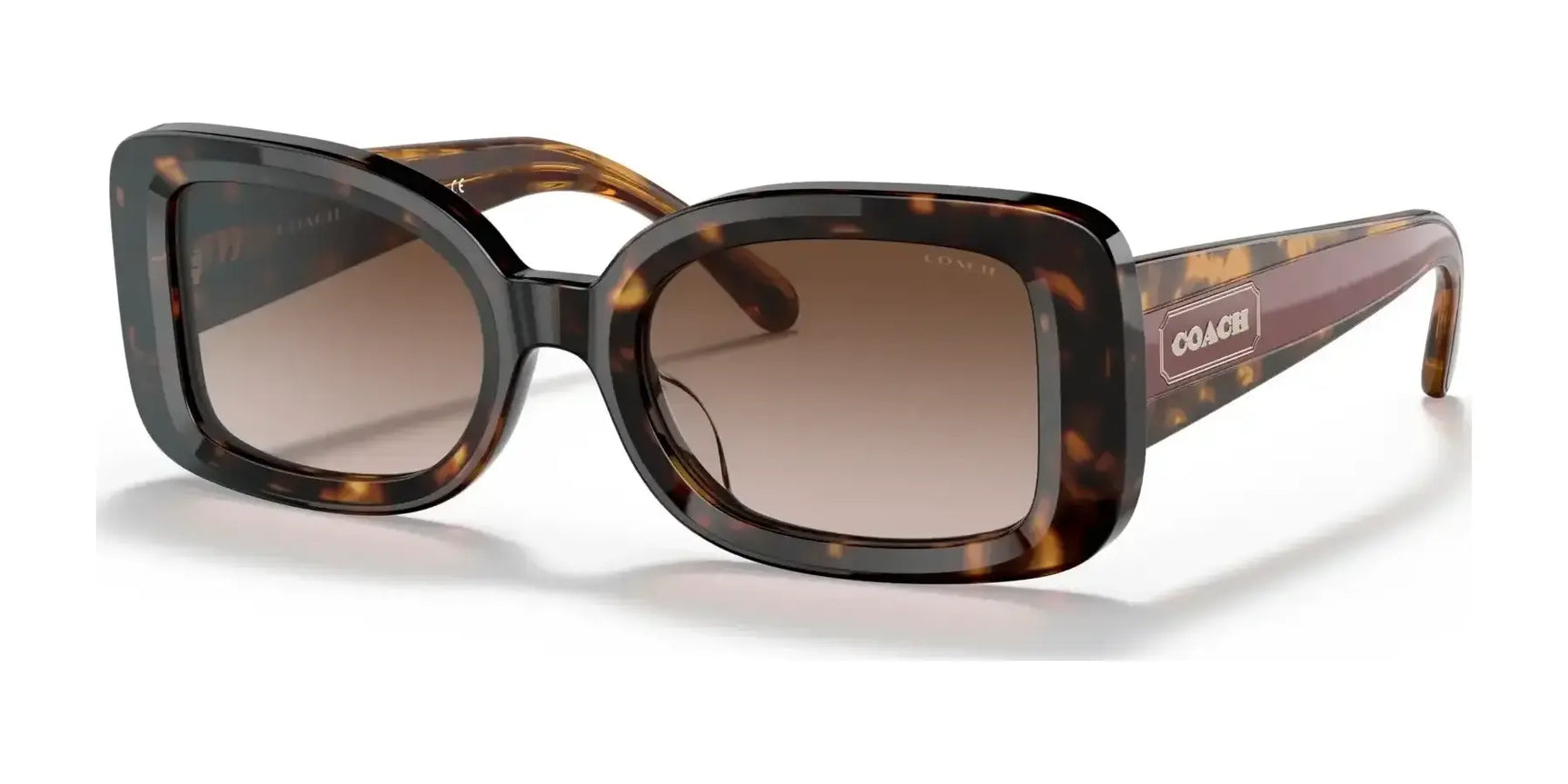 Coach C7988 HC8336U Sunglasses Dark Tortoise / Brown Gradient