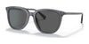Coach C8006 HC8338U Sunglasses | Size 55 / Transparent Dark Grey / Dark Grey Solid (3N 11%) №553787
