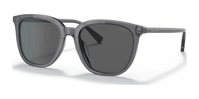 Coach C8006 HC8338U Sunglasses | Size 55 / Transparent Dark Grey / Dark Grey Solid (3N 11%) №553787