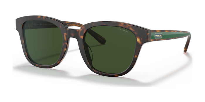 Coach CA578 HC8340U Sunglasses | Size 53 / Matte Dark Tortoise №512071 / Dark Green Solid (3N 9.4%)
