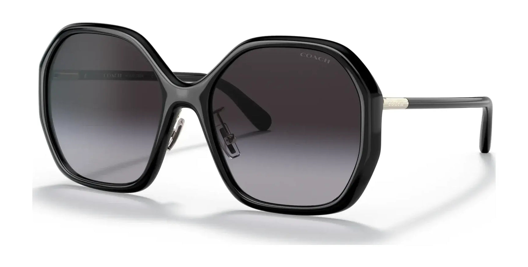 Coach C9204 HC8343 Sunglasses Black / Grey Gradient