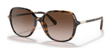 Coach C9205 HC8344U Sunglasses Dark Tortoise / Brown Gradient