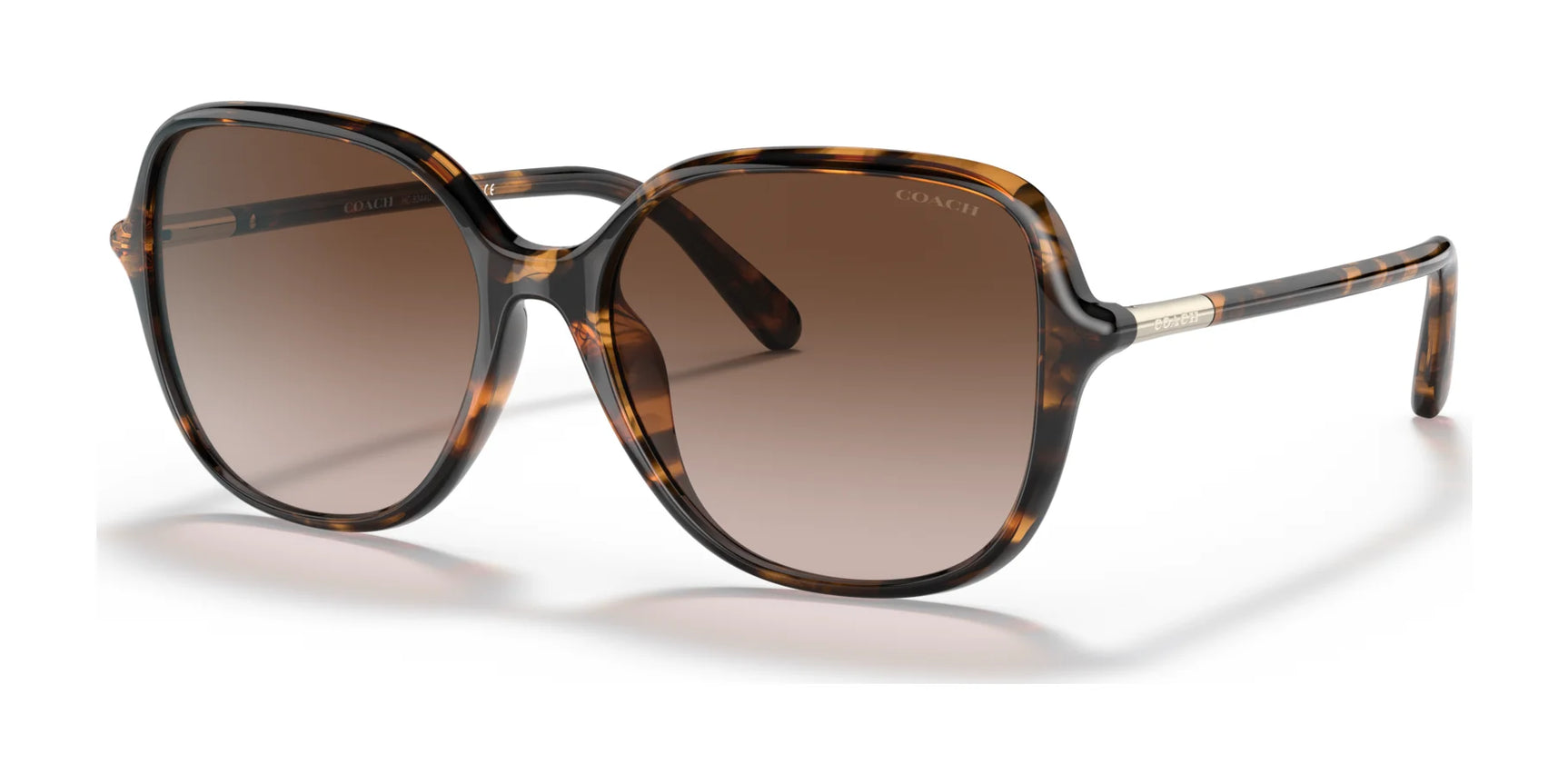 Coach C9205 HC8344U Sunglasses Dark Tortoise / Brown Gradient