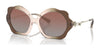 Coach C9200 HC8346BU Sunglasses | Size 55 / Gradient Transparent Brown №54008D / Brown Gradient (3N 13.9%)