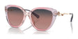 Coach C9199 HC8347BU Sunglasses Gradient Transparent Violet / Violet Blue Pink Gradient