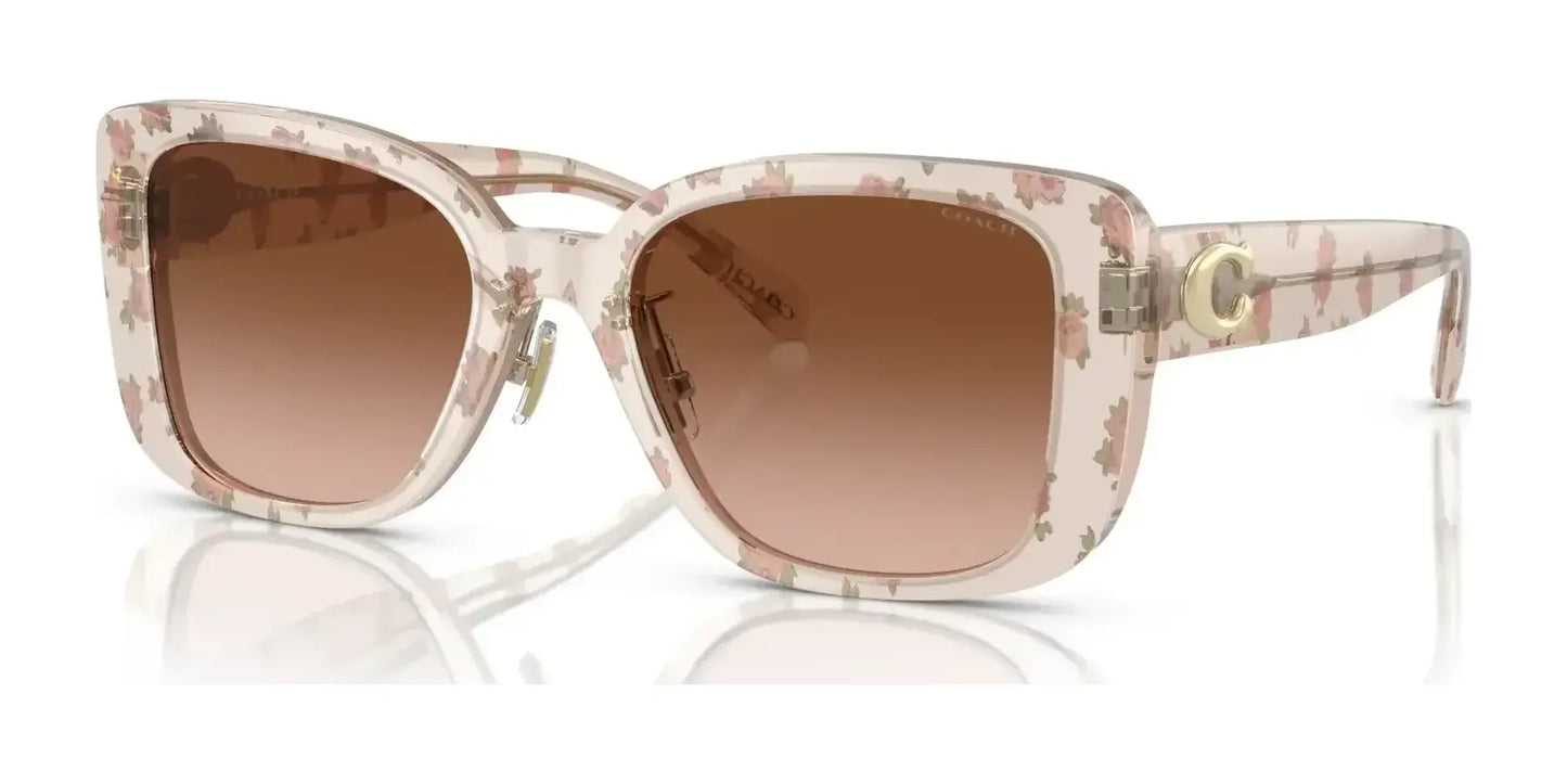 Coach CD472 HC8352 Sunglasses Mini Vintage Rose / Brown Gradient