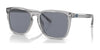 Coach CD459 HC8354U Sunglasses | Size 56 / Transparent Grey №571855 / Dark Blue Solid (3N 13.5%)