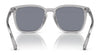 Coach CD458 HC8354U Sunglasses | Size 56 / Transparent Grey / Dark Blue Solid (3N 13%) №571855