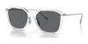 Coach CD461 HC8355 Sunglasses | Size 55 / Clear / Gray Solid (Polarized) (3P 11.6%) №511181