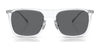 Coach CD456 HC8356 Sunglasses | Size 56 / Clear №511181 / Gray Solid (Polarized) (3P 11.6%)
