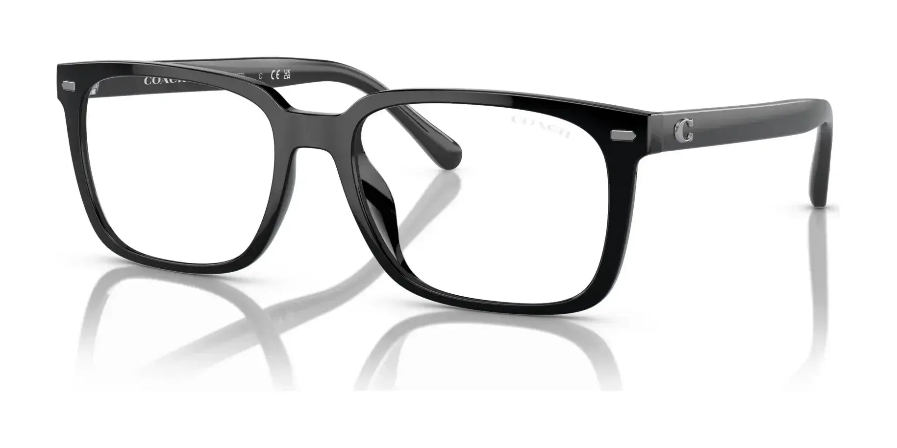 Coach CK470 HC8357U Eyeglasses with Sun-clips Black / Grey Solid