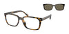 Coach CK470 HC8357U Eyeglasses with Sun-clips | Size 57 / Dark Tortoise / Brown Solid (0N 87.1%) №51203