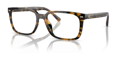 Coach CK470 HC8357U Eyeglasses with Sun-clips Dark Tortoise / Brown Solid