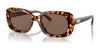 Coach CD868 HC8358F Sunglasses | Size 56 / Pearlescent Amber Tortoise / Brown Solid (3N 9%) №571173