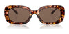 Coach CD868 HC8358F Sunglasses | Size 56 / Milky Amber / Green Solid (2N 19.2%) №571282