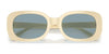 Coach CD471 HC8358U Sunglasses | Size 54 / Opaque White №568672 / Blue Solid (2N 37.3%)