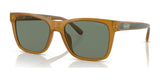 Coach CD455 HC8359U Sunglasses Milky Amber / Green Solid