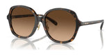 Coach CH610 HC8360F Sunglasses Dark Tortoise / Brown Gradient