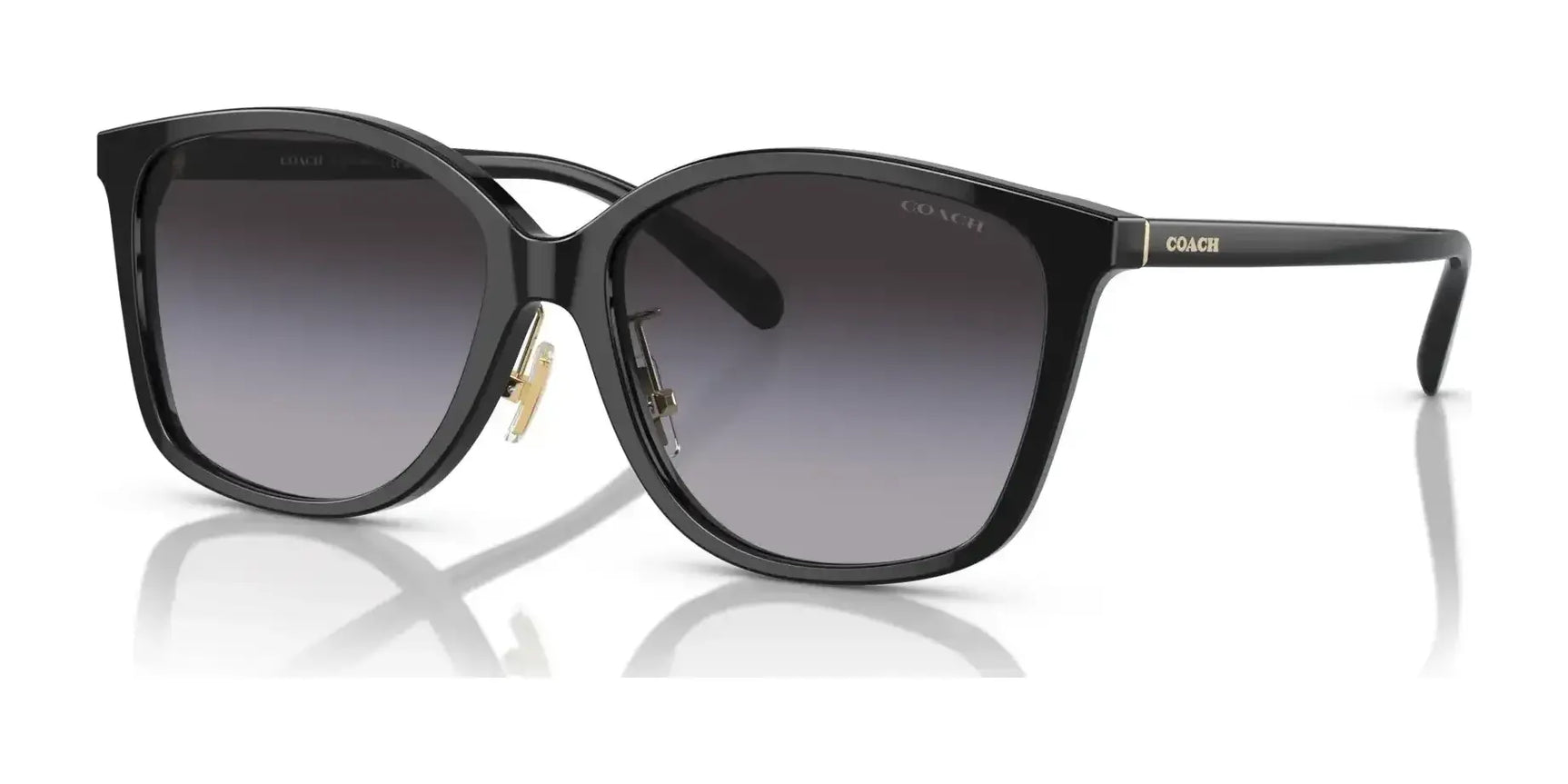 Coach CH617 HC8361F Sunglasses Black / Grey Gradient