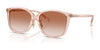 Coach CH617 HC8361F Sunglasses | Size 57 / Transparent Pink / Brown Pink Gradient (2N 30%) №566813