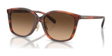 Coach CH617 HC8361F Sunglasses Caramel Tortoise / Brown Gradient