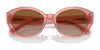 Coach CH569 HC8364U Sunglasses | Size 55 / Milky Pink/Transparent Pink / Brown Gradient (2N 25.6%) №574313