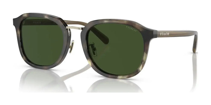 Coach CH577 HC8366 Sunglasses | Size 54 / Sage Tortoise / Green Solid (3N 9.4%) №575571