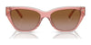 Coach CH660 HC8370F Sunglasses | Size 56 / Milky Pink/Transparent Pink / Brown Gradient (2N 25.6%) №574313