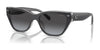 Coach CH570 HC8370U Sunglasses | Size 54 / Black/Transparent Grey / Grey Gradient (3N 15.2%) №57458G