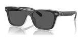 Coach CH583 HC8371U Sunglasses Black / Transparent Grey / Grey Solid