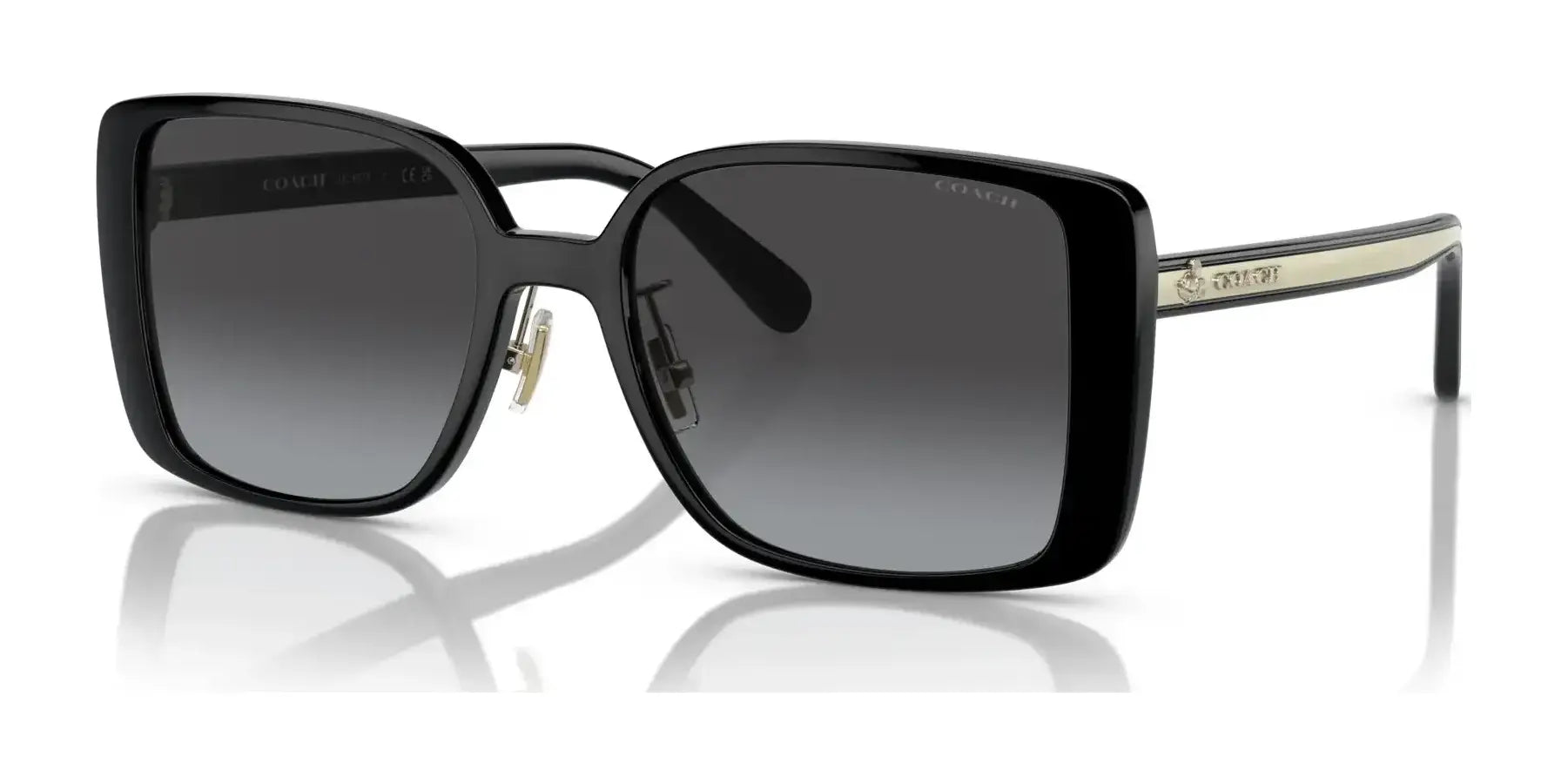 Coach CH562 HC8375 Sunglasses Black / Grey Gradient