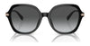 Coach CL925 HC8377U Sunglasses | Size 55 / Honey Tortoise Black Gradient / Grey Gradient (3N 14.8%) №577613